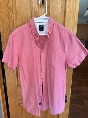 Bonobos Short-Sleeve Button-Down Shirt — Pink